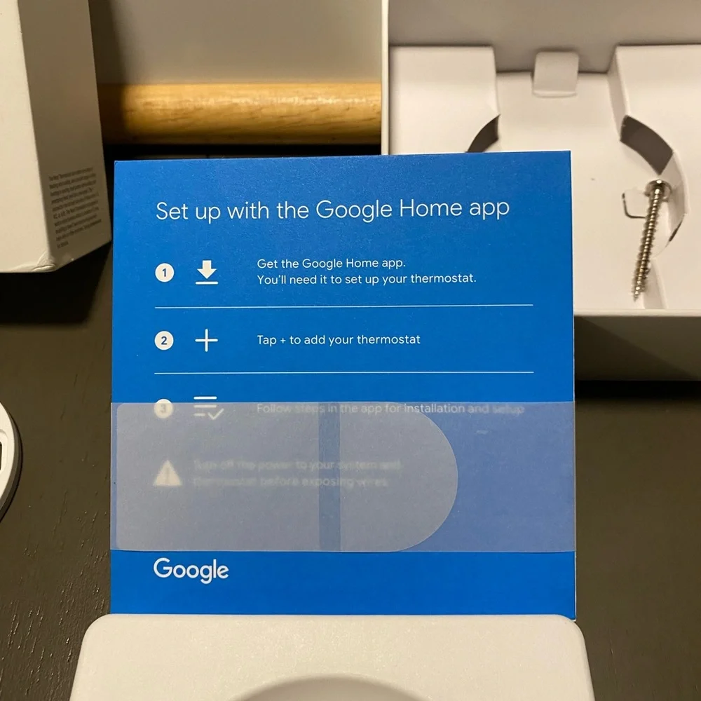 Google Nest G4CVZ GA01334-US Programmable WiFi Smart Thermostat